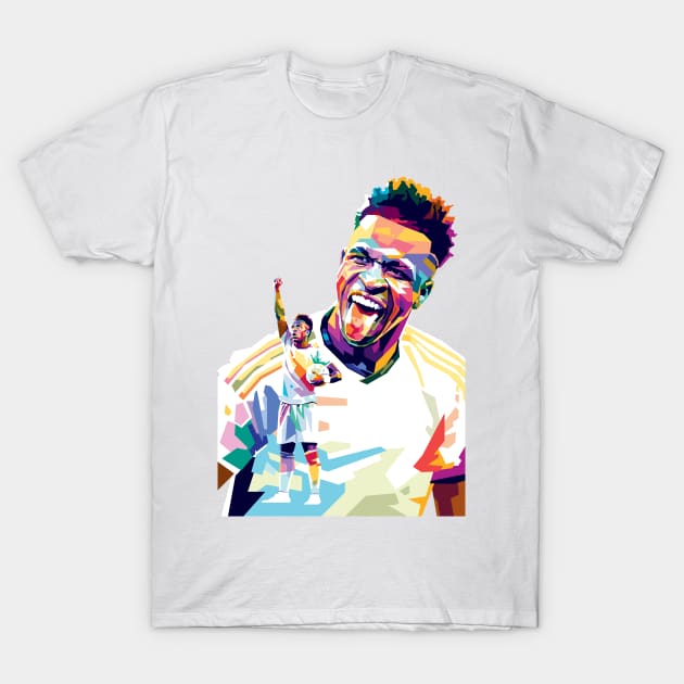 Vinicius jr Fan art illustration T-Shirt by RJWLTG